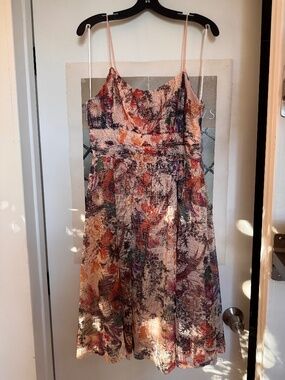 Anthropologie Maeve McKenzie Floral Lace Midi Dress Size 8